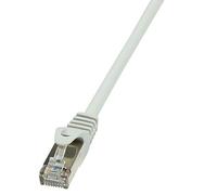 LogiLink CP1022D CAT5e SF/UTP Patch Cable, 0.5 Meter Length, Grey, Grey, 0.5 Meter Length