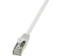 LogiLink CP2052S CAT6 F/UTP EconLine Patch Cable, 2 Meter Length, Grey, Grey, 2 Meter Length