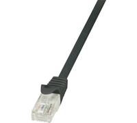 LogiLink CP2053U CAT6 U/UTP EconLine Patch Cable, 2 Meter Length, Black, Black, 2 Meter Length
