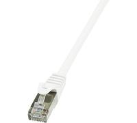 LogiLink CP2091S CAT6 F/UTP EconLine Patch Cable, 10 Meter Length, White, White, 10 Meter Length