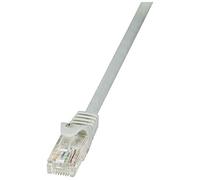 LogiLink CP2092U CAT6 U/UTP EconLine Patch Cable, 10 Meter Length, Grey, Grey, 10 Meter Length