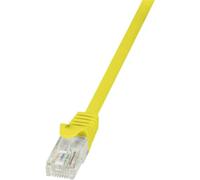 LogiLink CP2097U CAT6 U/UTP EconLine Patch Cable, 10 Meter Length, Yellow, Yellow, 10 Meter Length
