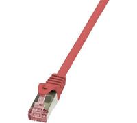 LogiLink CQ2034S CAT6 S/FTP PIMF PrimeLine Patch Cable, 1 Meter Length, Red, Red, 1 Meter Length