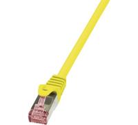 LogiLink CQ2037S Cat 6 S/FTP PrimeLine Patch Cable, 1 Meter Length, Yellow, Yellow, 1 Meter Length