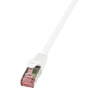 LogiLink CQ2051S Cat.6 S/FTP PIMF PrimeLine Patch Cable, 2 Meter Length, White, White, 2 Meter Length