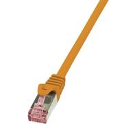 LogiLink CQ2078S CAT6 S/FTP PIMF PrimeLine Ethernet Cable, 5 Meter Length, Orange
