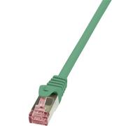 LogiLink CQ2085S CAT6 S/FTP PIMF PrimeLine Patch Cable, 7.50 Meter Length, Green, Green, 7.50 Meter Length