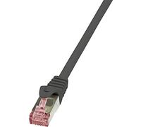 LogiLink CQ2093S CAT6 S/FTP PIMF PrimeLine Patch Cable, 10 Meter Length, Black, Black, 10 Meter Length