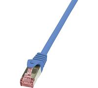 LogiLink CQ2096S CAT6 S/FTP PIMF PrimeLine Patch Cable, 10 Meter Length, Blue, Blue, 10 Meter Length