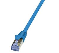 LogiLink CQ3056S Cat.6A 10G S/FTP PIMF PrimeLine Patch Cable, 2 Meter Length, Blue, Blue, 2 Meter Length