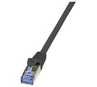 LogiLink CQ3063S Cat.6A 10G S/FTP PIMF PrimeLine Cat 6 Ethernet Cable, 3 Meter Length, Black