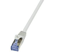 LogiLink CQ3092S Cat.6A 10G S/FTP PIMF PrimeLine Ethernet Patch Cable Cat6, 10 Meter Length, Grey
