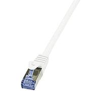 LogiLink CQ3142S Cat.6A 10G S/FTP PIMF PrimeLine Cat 6 Ethernet Cable, 50 Meter Length, Grey