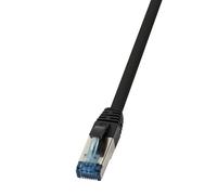 LogiLink CQ6025S networking cable Black 0.5 m Cat6a S/FTP (S-STP)
