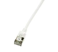 LogiLink CQ9011S networking cable White 0.3 m Cat6a U/FTP (STP)
