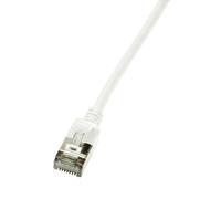 LogiLink CQ9021S networking cable White 0.5 m Cat6a S/UTP (STP) (CQ9021S)