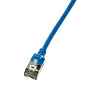 LogiLink CQ9026S networking cable Blue 0.5 m Cat6a U/FTP (STP)