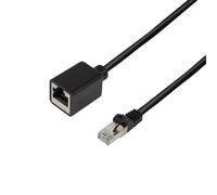 LogiLink CQX033S networking cable Black 1 m Cat6a S/FTP (S-STP)