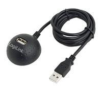 LogiLink CU0007 USB cable 2.0 A to Micro-B plug 1m Black