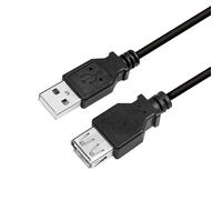 LogiLink CU0010B USB cable USB 2.0 2 m USB A Black