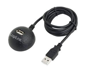LogiLink CU0013B USB cable 2.0 USB-A socket to plug 1.50 m length