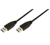 LogiLink CU0038 USB 3.0 A-Type Male to Male Cable, 1 Meter Length, 1 Meter Length
