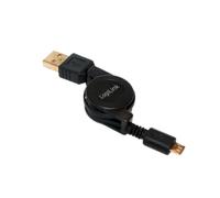 Logilink CU0090 0.75 m Extensible USB A Male to Micro B Male Cable - Black