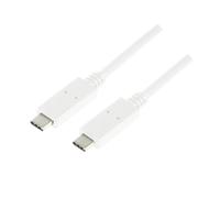 LogiLink CU0131 USB cable USB 3.2 Gen 2 (3.1 Gen 2) 1 m USB C White