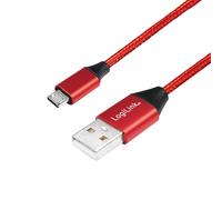 USB 2.0 Connection Cable USB (Type A) to Micro-USB Red 0.3 m