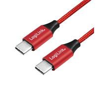 LogiLink CU0156 USB cable USB 2.0 1 m USB C Red