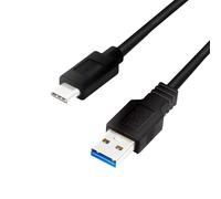 LogiLink CU0168 USB cable 1 m USB 3.2 Gen 1 (3.1 Gen 1) USB A USB C Black