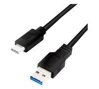 1 pcs x LOGILINK - CU0169 - Cable, USB 3.2, USB A plug,USB C plug, 1.5m, black,