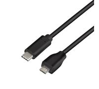 LogiLink CU0196 USB cable USB 2.0 0.5 m USB C Micro-USB B Black
