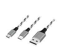 LogiLink CU0202 USB cable USB 2.0 1.2 m USB A USB C/Micro-USB A Grey