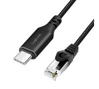 LogiLink USB 3.2 Type-C Ethernet cable, C/M to RJ45/M, 1 Gbps, active,