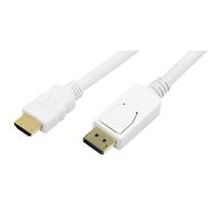 LogiLink CV0055 DisplayPort to HDMI Cable, 2 Meter Length, 2 Meter Length