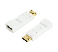 LogiLink CV0057 cable gender changer DisplayPort HDMI White, Yellow