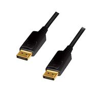 LogiLink CV0077 DisplayPort 1.2 Connection Cable Ultra HD 3D 4K2K/60Hz Black