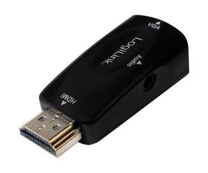 Logilink Cv0107 Adapter HDMI Plug-VGA Socket Black Av Adapter