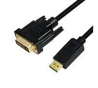 LogiLink CV0130 video cable adapter 1 m DisplayPort DVI Black