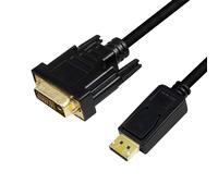 LogiLink CV0132 - DisplayPort (v1.2) to DVI-D (24+1) connection cable for full H
