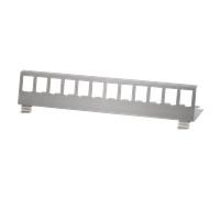 LogiLink DIN rail holder for 12 keystone modules. stainless steel
