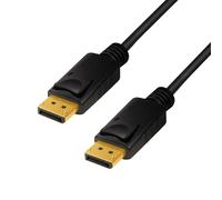 LogiLink CV0119 DisplayPort Cable Black 1.00 m for Audio & Visual ...