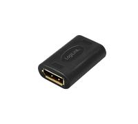 LogiLink DisplayPort adapter. DP/F to DP/F. 8K/60 Hz. black