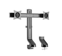 LogiLink Dual Monitor mount. 17"-27". steel. for sit-/stand