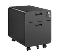 LogiLink EO0080 office drawer unit Black Steel. Plastic
