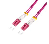 LogiLink FC4LC01 InfiniBand/fibre optic cable 1 m 2x LC Pink