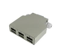 LogiLink Fiber Optic DIN rail splice box for LC or SC couplers