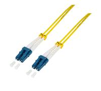 LogiLink FP0LC11 InfiniBand/fibre optic cable 100 m LC Black, Yellow