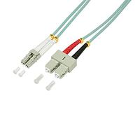 LogiLink FP3LS01 LC-SC OM3 50/125µ Fiber Optic Patch Cable, 1 Meter Length